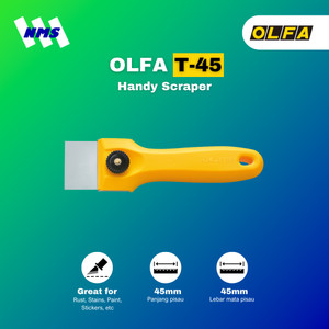 Pengikis Cat OLFA T-45 Handy Scraper Penghilang Bekas Lem Stiker