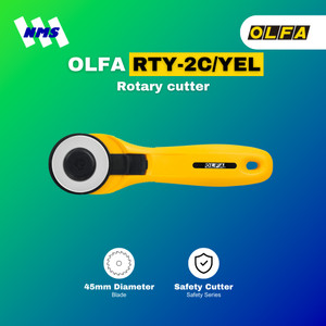 Pemotong Kain OLFA RTY-2C/YEL Rotary Cutter Original Kater Bulat