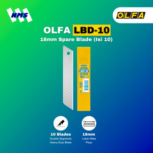 Refill Cutter OLFA LBD-10 Spare Blade Isi 10 Pisau Original Japan