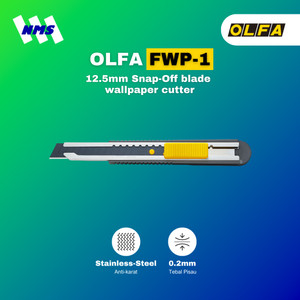 Pisau Cuter OLFA FWP-1 Snap-Off 0.25mm Thin Blade Wallcovering Cutter Pemotong wallpaper