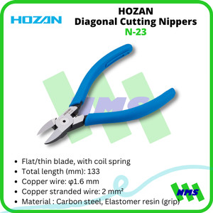 Tang Potong HOZAN N-23 Diagonal Cutting Nippers Japan