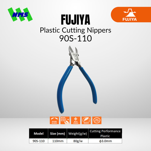 Tang Potong FUJIYA 90S-110 Plastic Cutting Nippers Japan