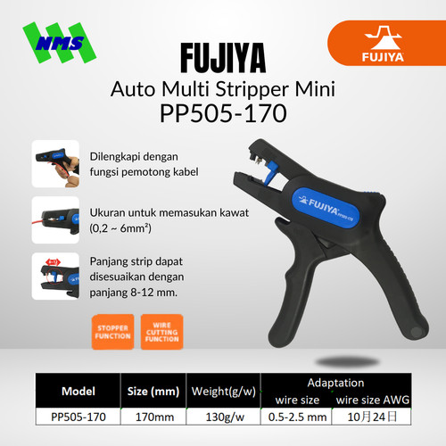 Tang Kupas FUJIYA PP505-170 Auto Multi Stripper Mini Japan