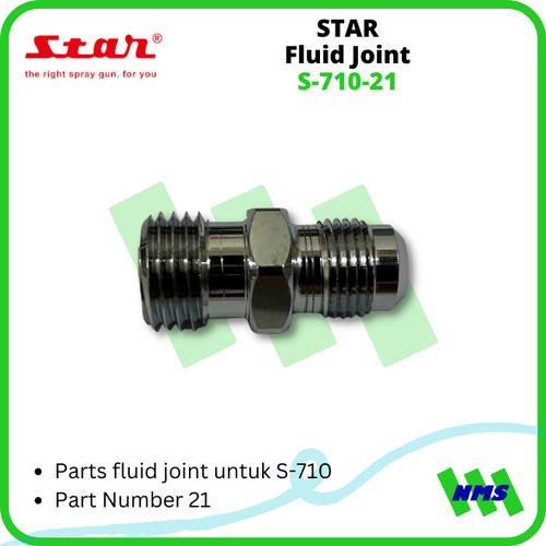 STAR Fluid Joint S-710-21 Untuk Spray Gun S-710 Nomor Part 21