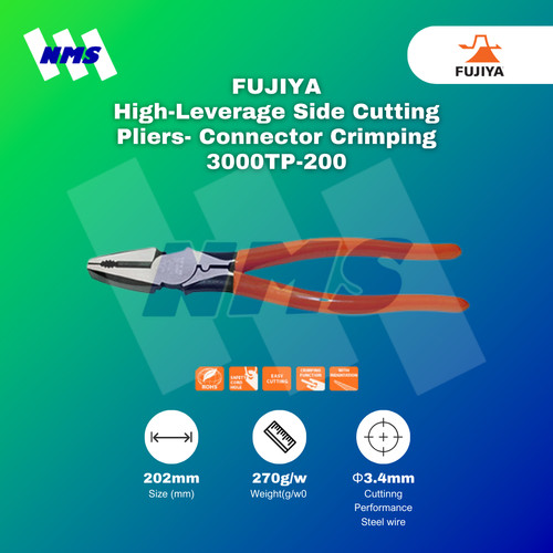 Tang Potong High Leverage Lineman's Pliers 8" 200mm 3000TP-200 FUJIYA