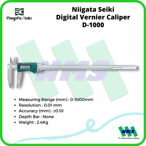 Niigata Seiki Digital Vernier Caliper D-1000 Jangka Sorong 1000mm 1m