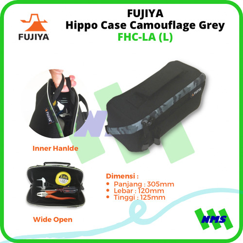 Tas Perkakas Tool Bag Besar HIPPO CASE L Camouflage Gray FHC-LA FUJIYA