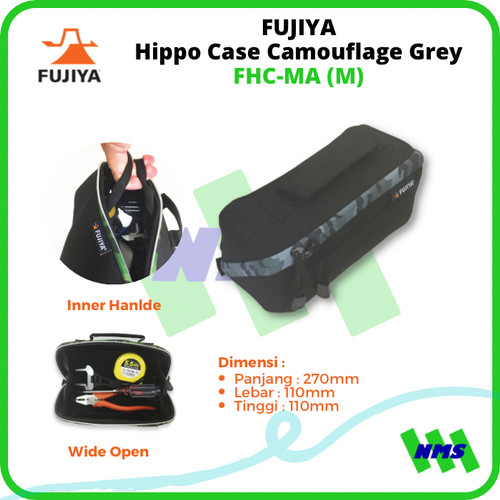 Tas Perkakas Tool Bag Sedang HIPPO CASE Camouflage Gray FHC-MA FUJIYA