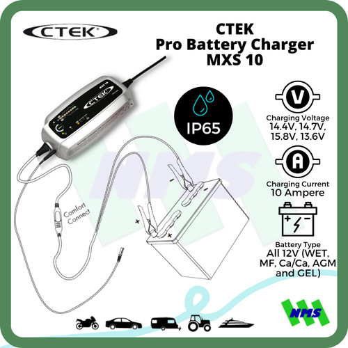 CTEK MXS 10 EU Battery Charger Aki Mobil Motor Original