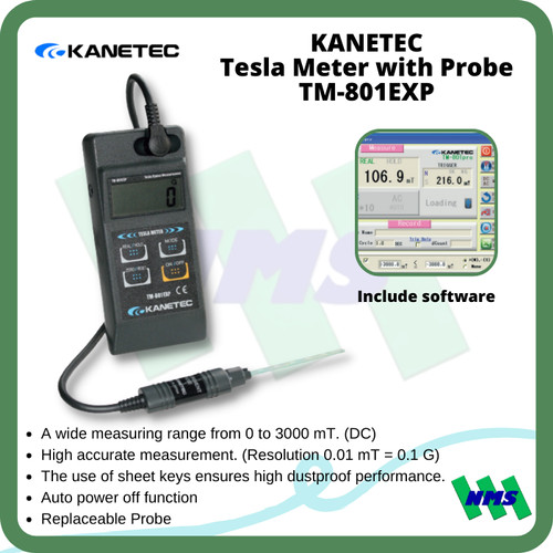 Tesla Meter TM-801EXP KANETEC with Probe