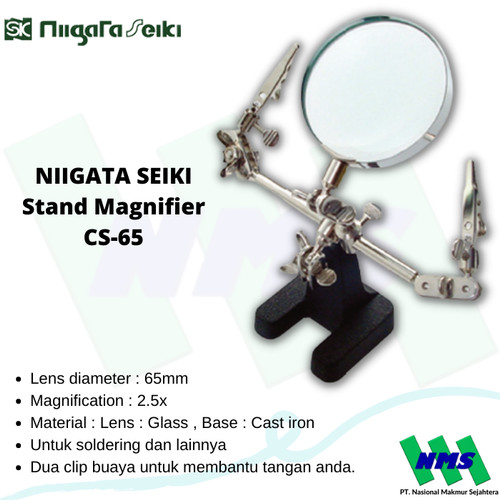 Kaca Pembesar Stand Clip Buaya NIIGATA SEIKI Stand Magnifier CS-65