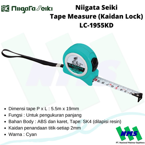 Meteran Niigata Seiki Tape Measure (Kaidan Lock) LC-1955KD 5.5 meter