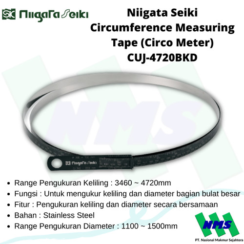 Niigata Seiki Circumference Measuring Tape (Circo Meter) CUJ-4720BKD