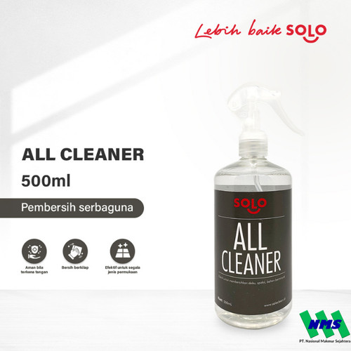 Cairan Pembersih Serbaguna All Cleaner Solo 500mL Mengandung Alkohol