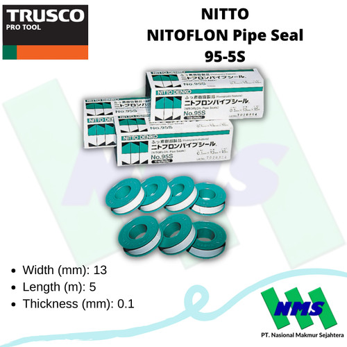 Seal Tape NITTO NITOFLON Pipe Seal 95-5S 122-0314