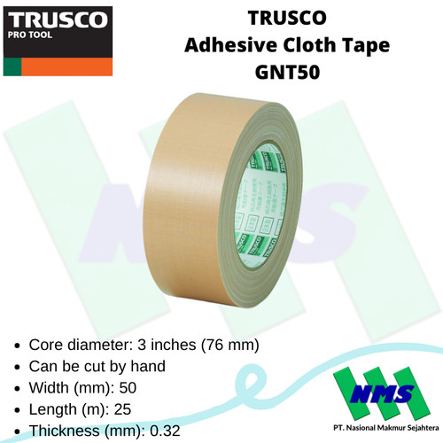 Lakban TRUSCO Adhesive Cloth Tape GNT50 001-5288