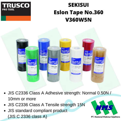 SEKISUI Eslon Tape No.360 V360W5N TRUSCO 200-4361