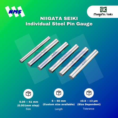 Niigata Seiki Individual Steel Pin Gauge [Tanya ukuran via chat]