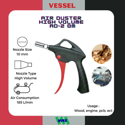 VESSEL Air Duster High Volume Nozzle AD-2 0M