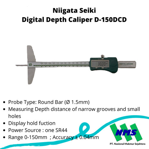 Niigata Seiki Digital Depth Caliper D-150DCD