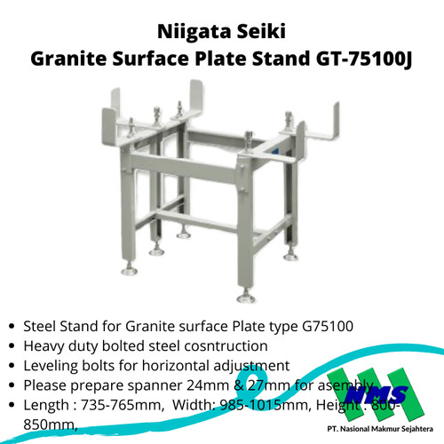 Niigata Seiki Granite Surface Plate Stand GT-75100J