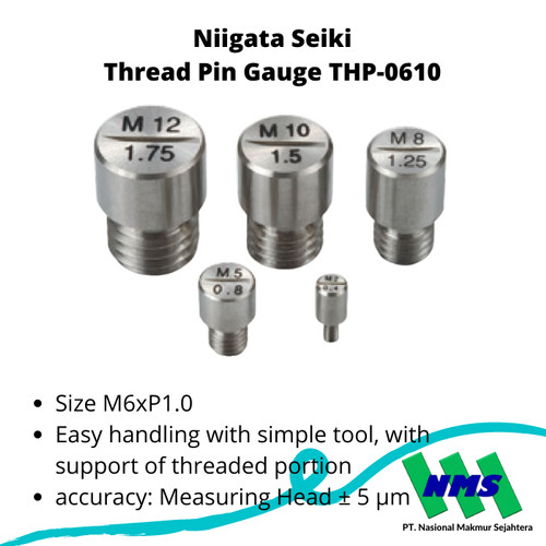 Niigata Seiki Thread Pin Gauge THP-0610