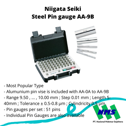 Niigata Seiki Steel Pin gauge AA-9B