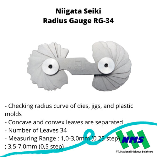 Niigata Seiki Radius Gauge RG-34