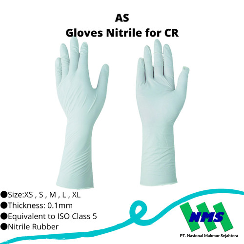 TRUSCO 444-7433 Gloves Nitrile for CR