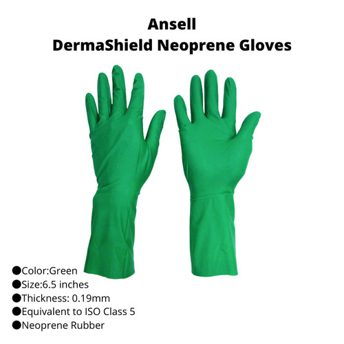 TRUSCO 787-1686 DermaShield Neoprene Gloves