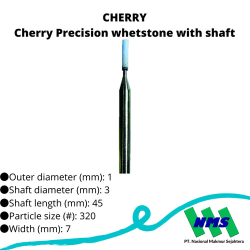 TRUSCO 412-8273 Cherry Precision whetstone with shaft