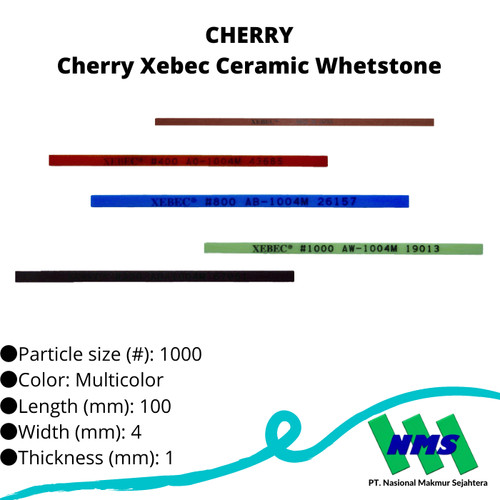 TRUSCO 408-8565 Cherry Xebec Ceramic Whetstone