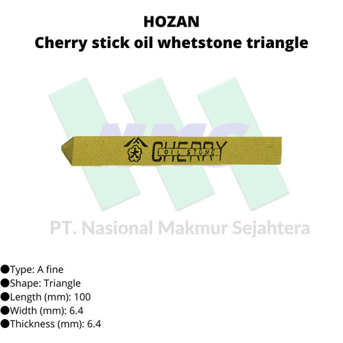 TRUSCO 121-3491 Cherry stick oil whetstone triangle