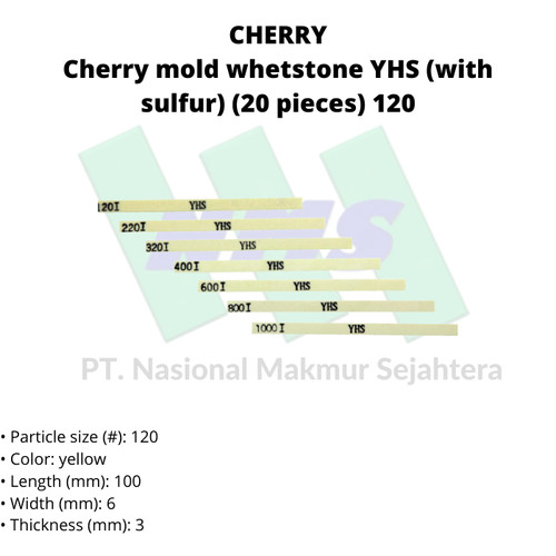 TRUSCO 416-778 Cherry mold whetstone YHS (with sulfur) (20 pieces)