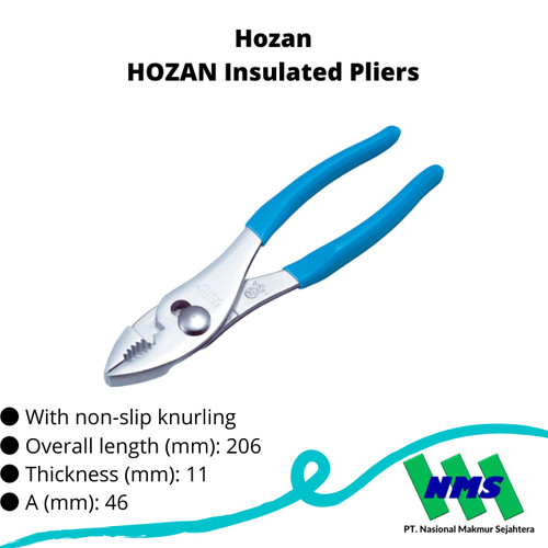 TRUSCO 370-8136 HOZAN Insulated Pliers P-211Z-200