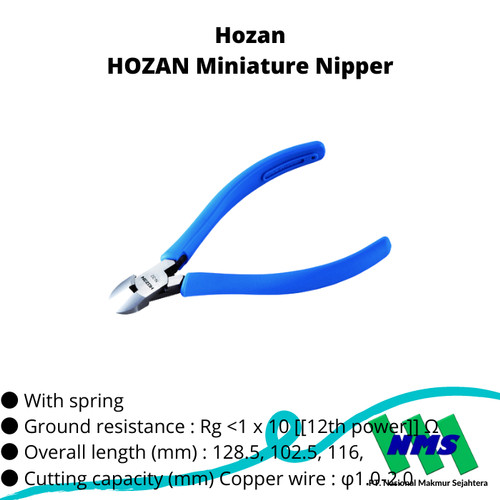 TRUSCO 120-4785 HOZAN Miniature Nipper