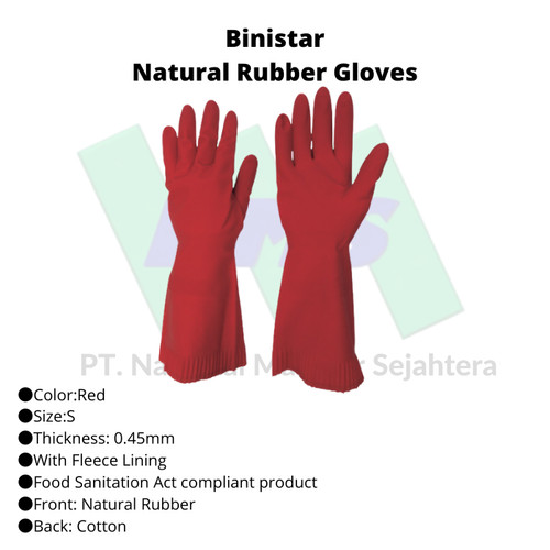 TRUSCO 377-3795 Binistar Natural Rubber Gloves