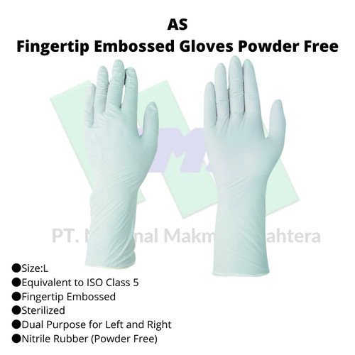 TRUSCO 818-8926 AS Fingertip Embossed Gloves Powder Free 8-5688-01