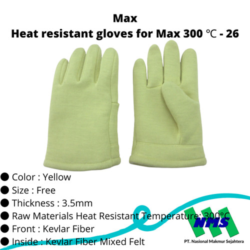 TRUSCO 416-9662 Heat resistant gloves for Max 300 ℃ - 26