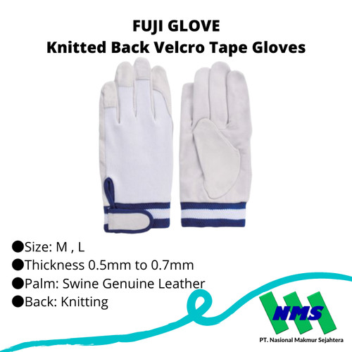 TRUSCO 399-3558 Knitted Back Velcro Tape Gloves