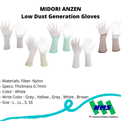 TRUSCO 819-2482 Low Dust Generation Gloves