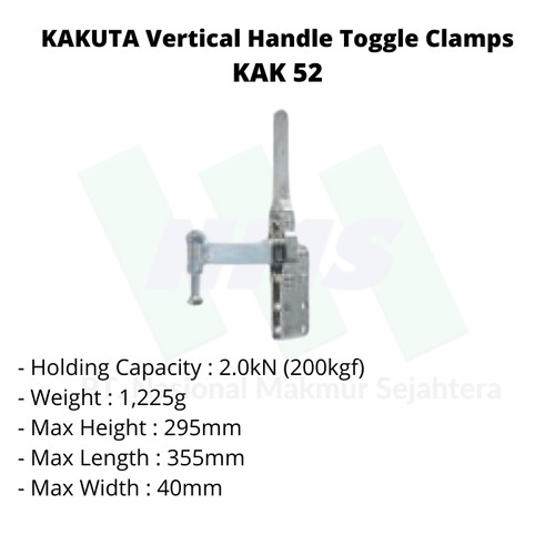 KAKUTA Vertical Handle Toggle Clamps KAK 52