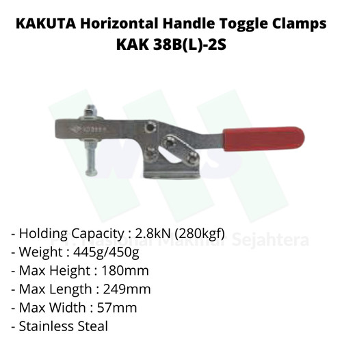 KAKUTA Horizontal Handle Toggle Clamps KAK 38B(L)-2S