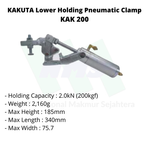 KAKUTA Lower Holding Pneumatic Clamp KAK 200