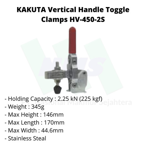 KAKUTA Vertical Handle Toggle Clamps HV450-2S