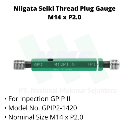 Niigata Seiki Thread Plug Gauge M14xP2.0