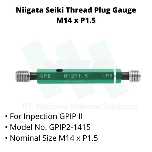 Niigata Seiki Thread Plug Gauge M14xP1.5