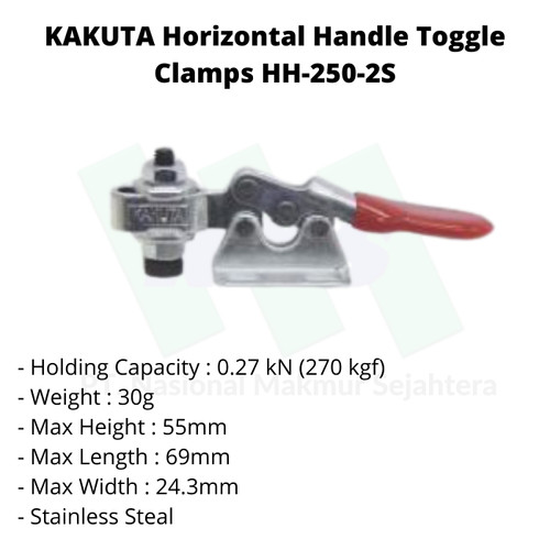 KAKUTA Horizontal Handle Toggle Clamps HH250-2S