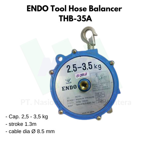 Tool Hose Balancer Cap. 2.5-3.5kg stroke 1.3m ENDO THB-35A