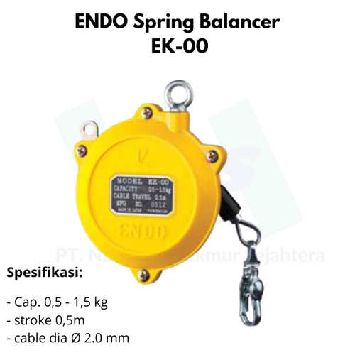 Spring Balancer Cap 0,5-1,5kg Stroke 0.5m ENDO Tipe EK-00